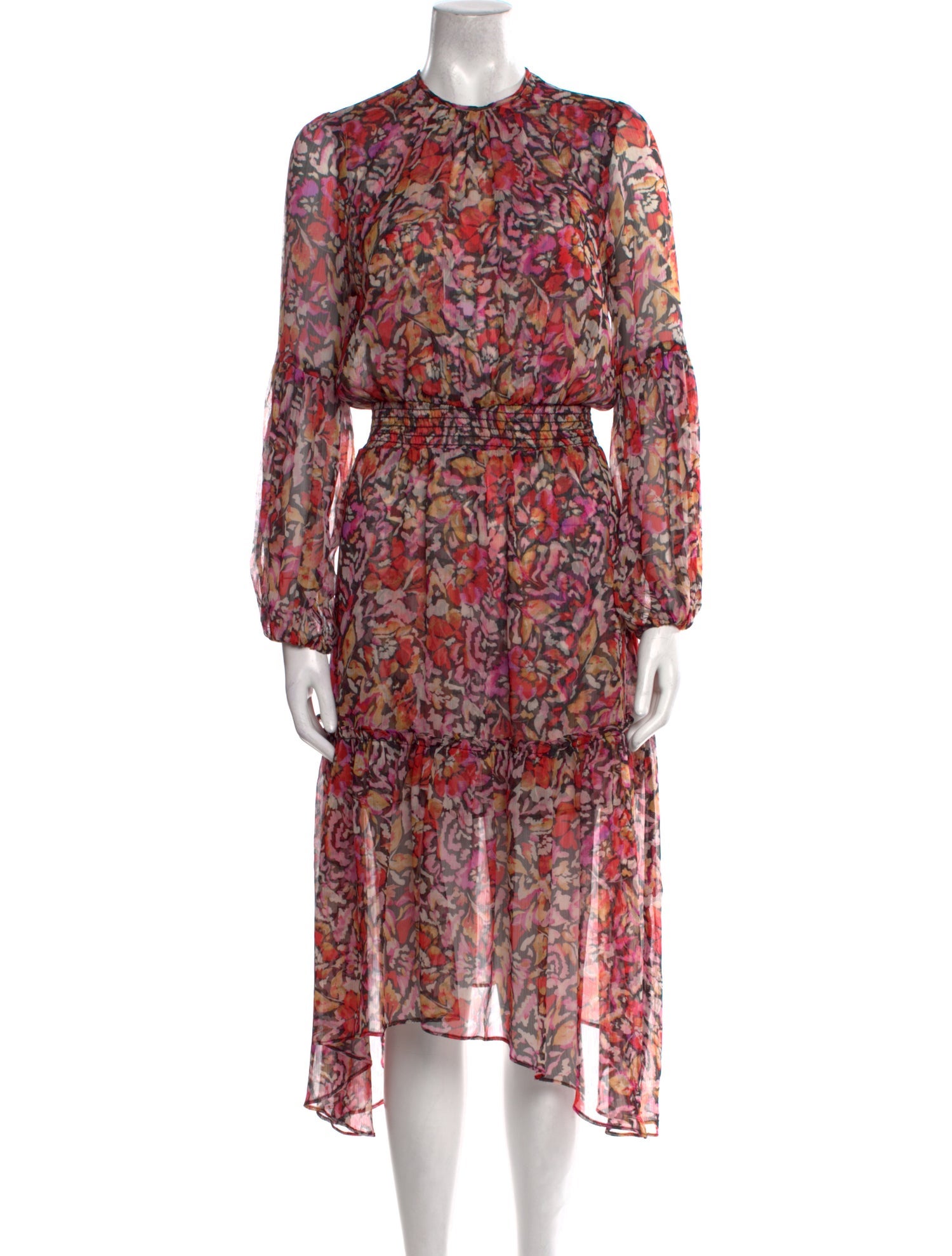 MISA Los Angeles Floral Print Long Dress