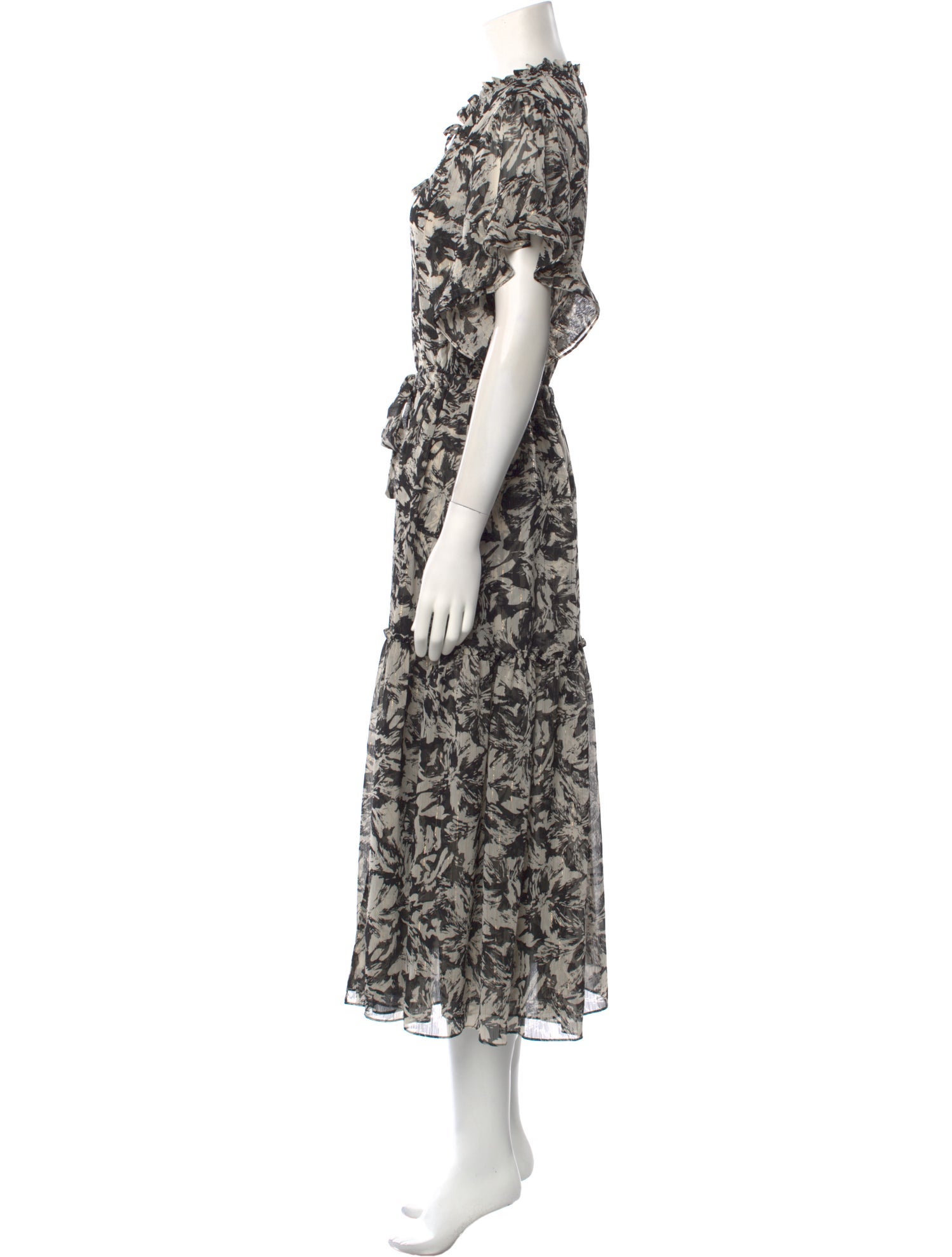 MISA Los Angeles Floral Print Long Dress w/ Tags