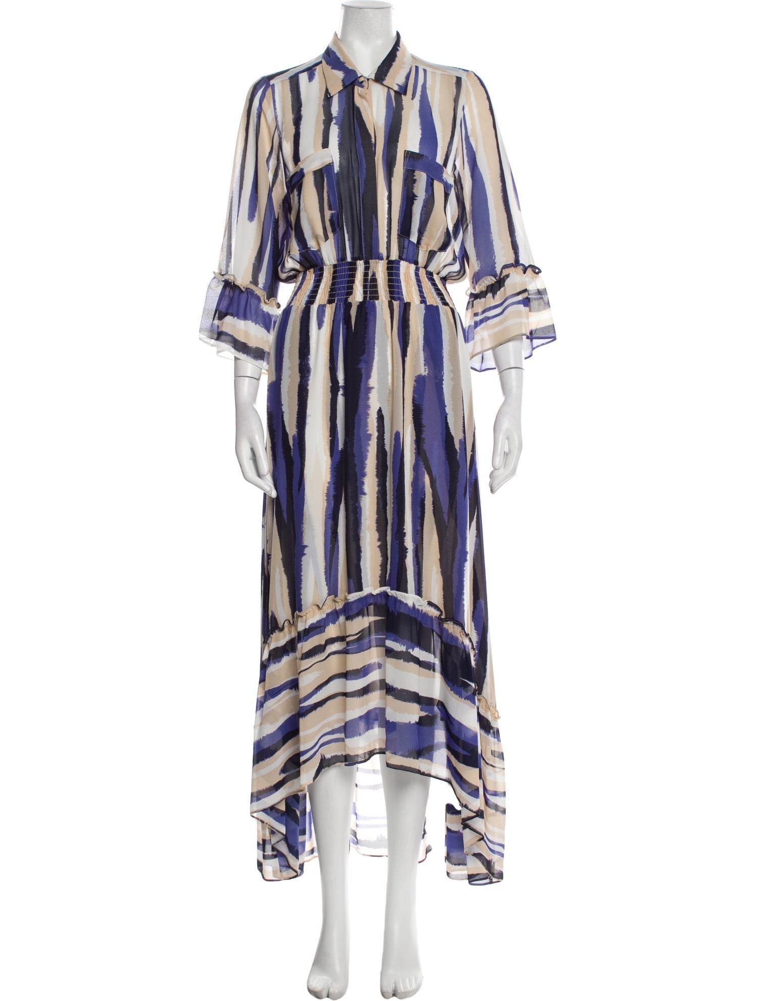 MISA Los Angeles Striped Long Dress w/ Tags