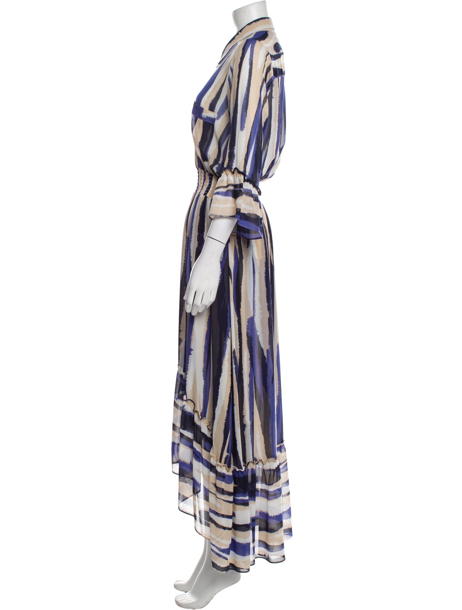 MISA Los Angeles Striped Long Dress w/ Tags