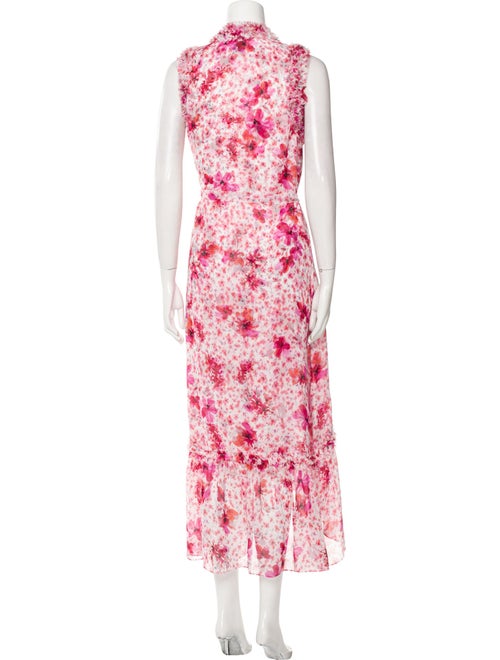 MISA Los Angeles Floral Print Midi Length Dress