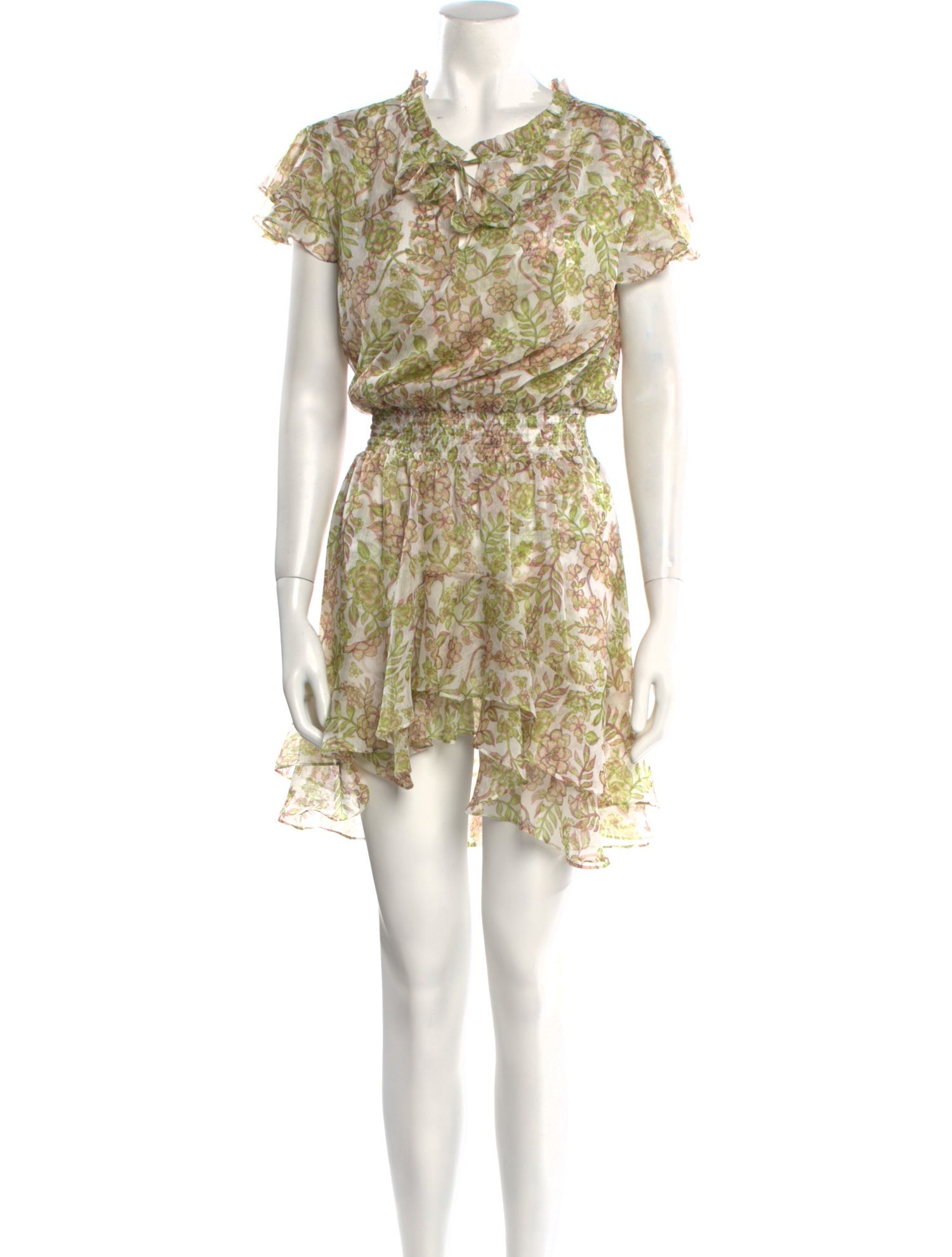 MISA Los Angeles Floral Print Mini Dress