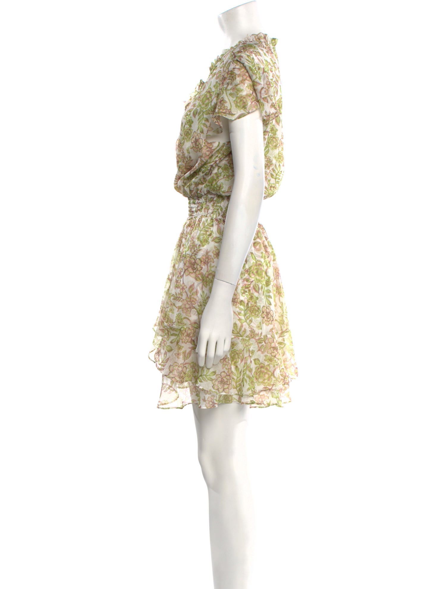 MISA Los Angeles Floral Print Mini Dress