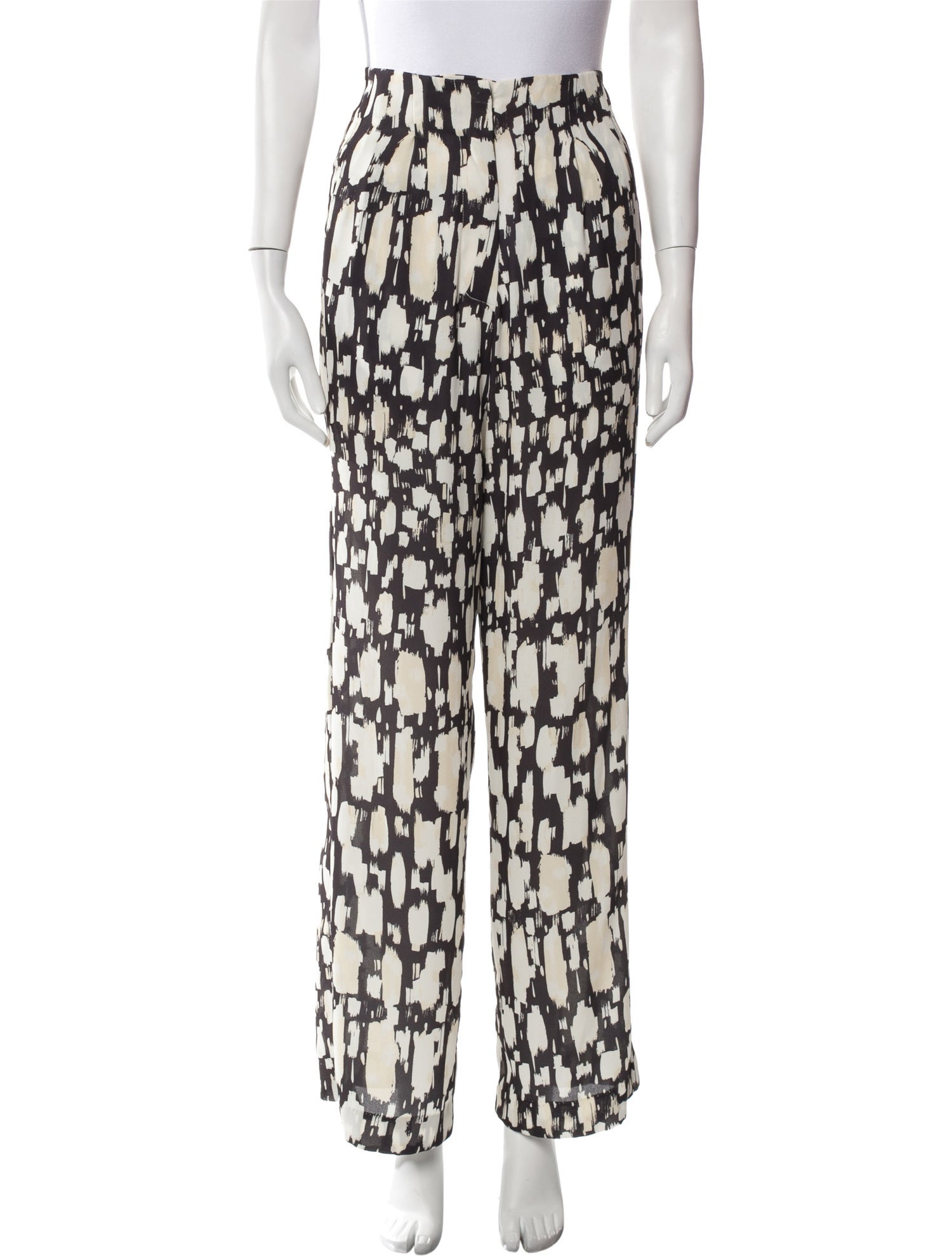MISA Los Angeles Printed Wide Leg Pants