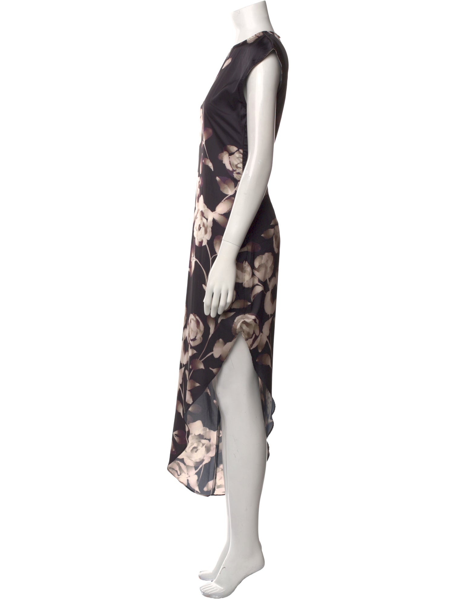 MISA Los Angeles Floral Print Long Dress