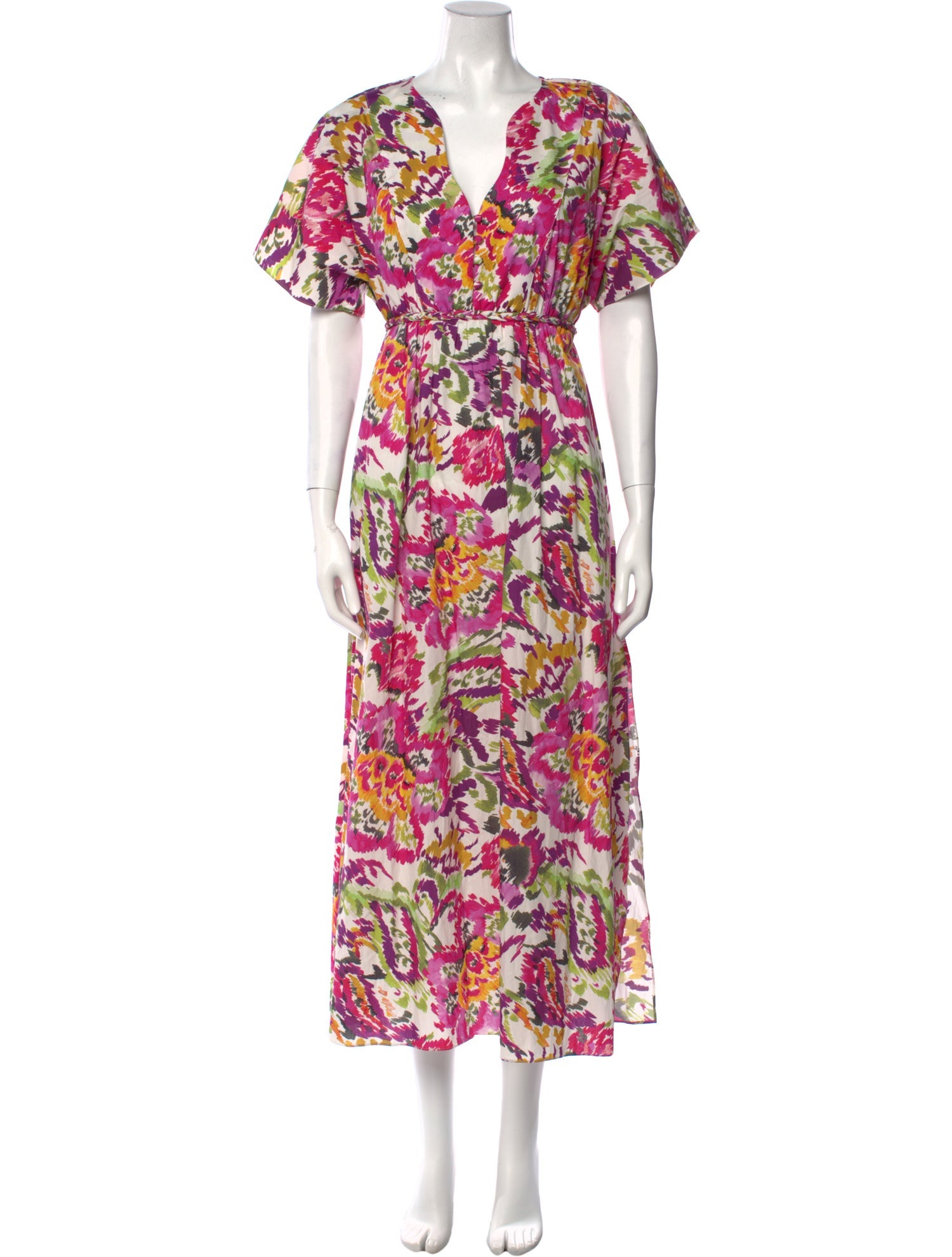 MISA Los Angeles Floral Print Long Dress