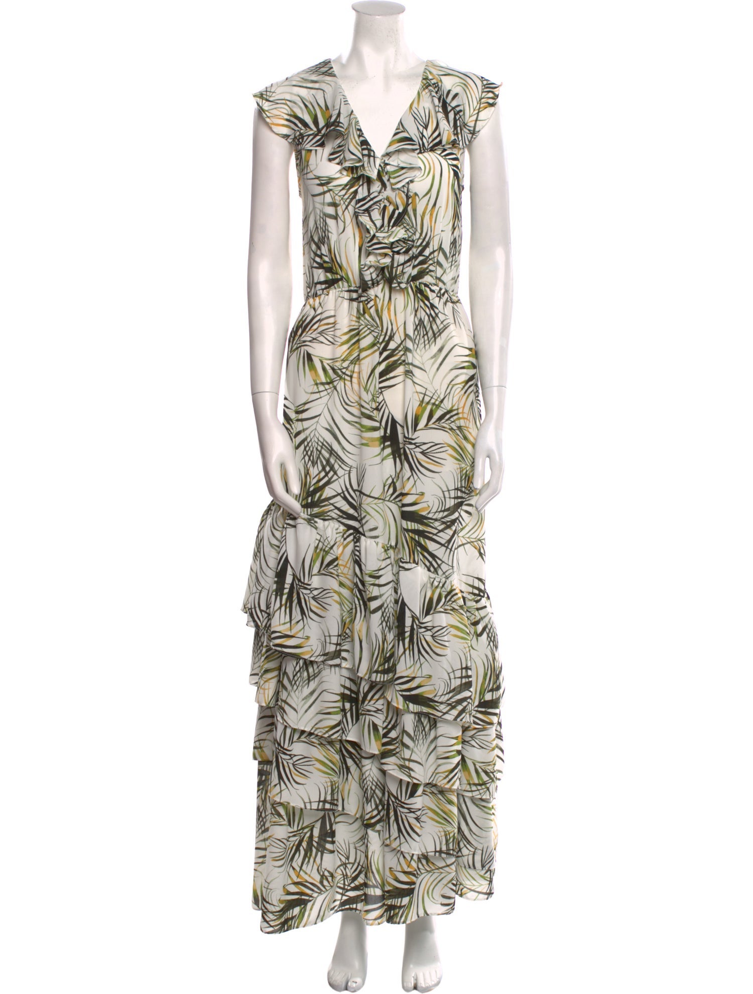 MISA Los Angeles Printed Long Dress