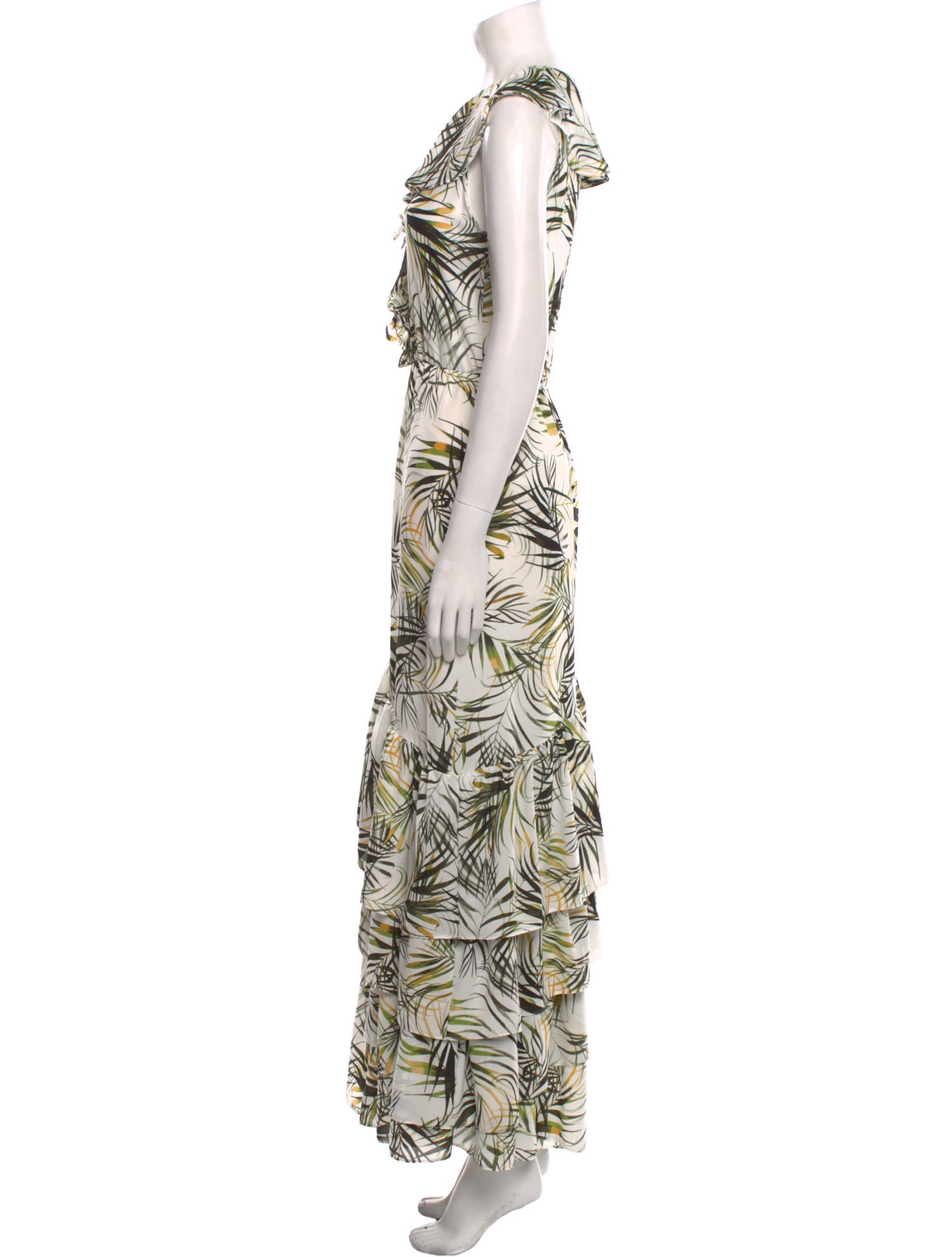 MISA Los Angeles Printed Long Dress