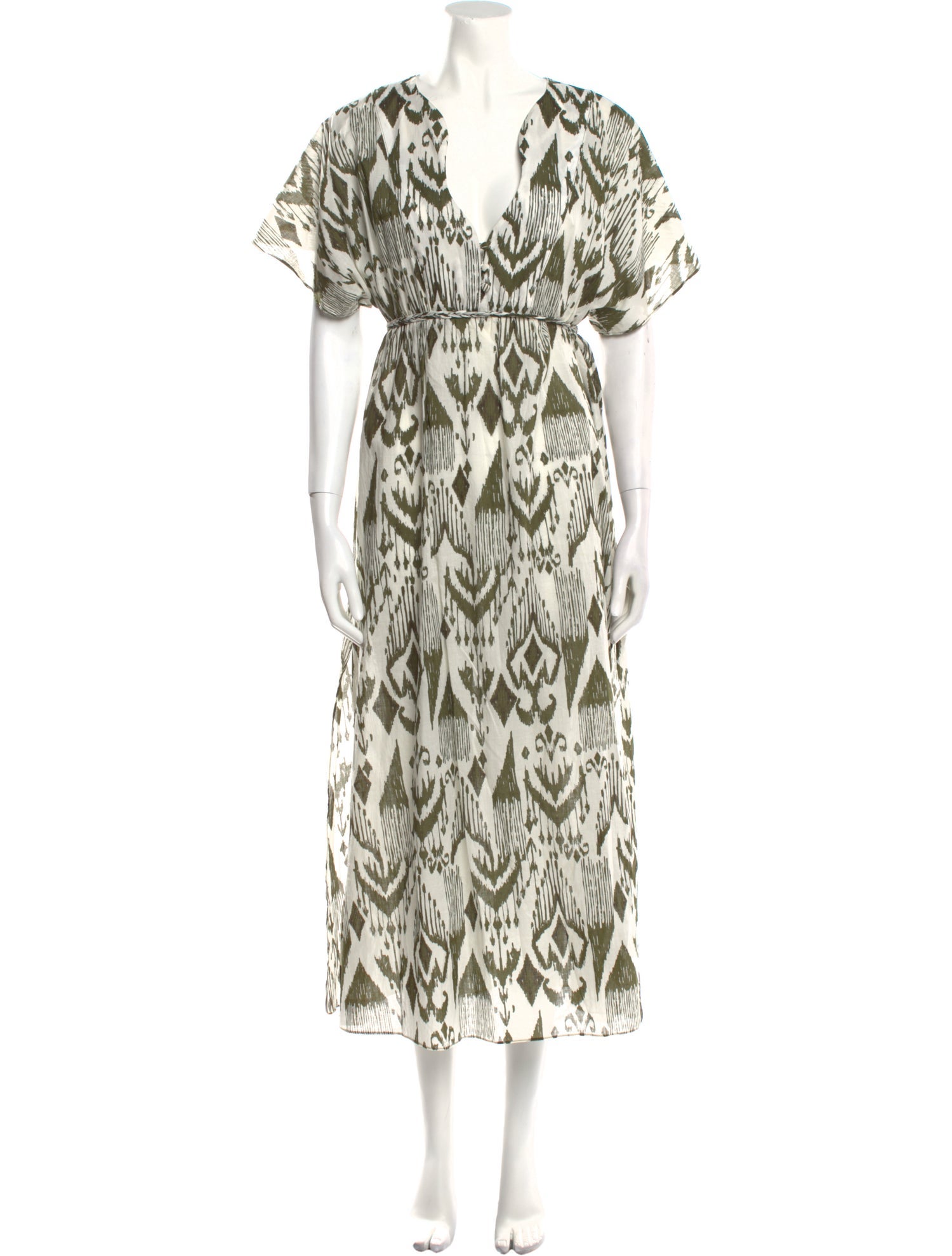 misa los angeles green dress Elsie Dress - Dark Olive main image 1