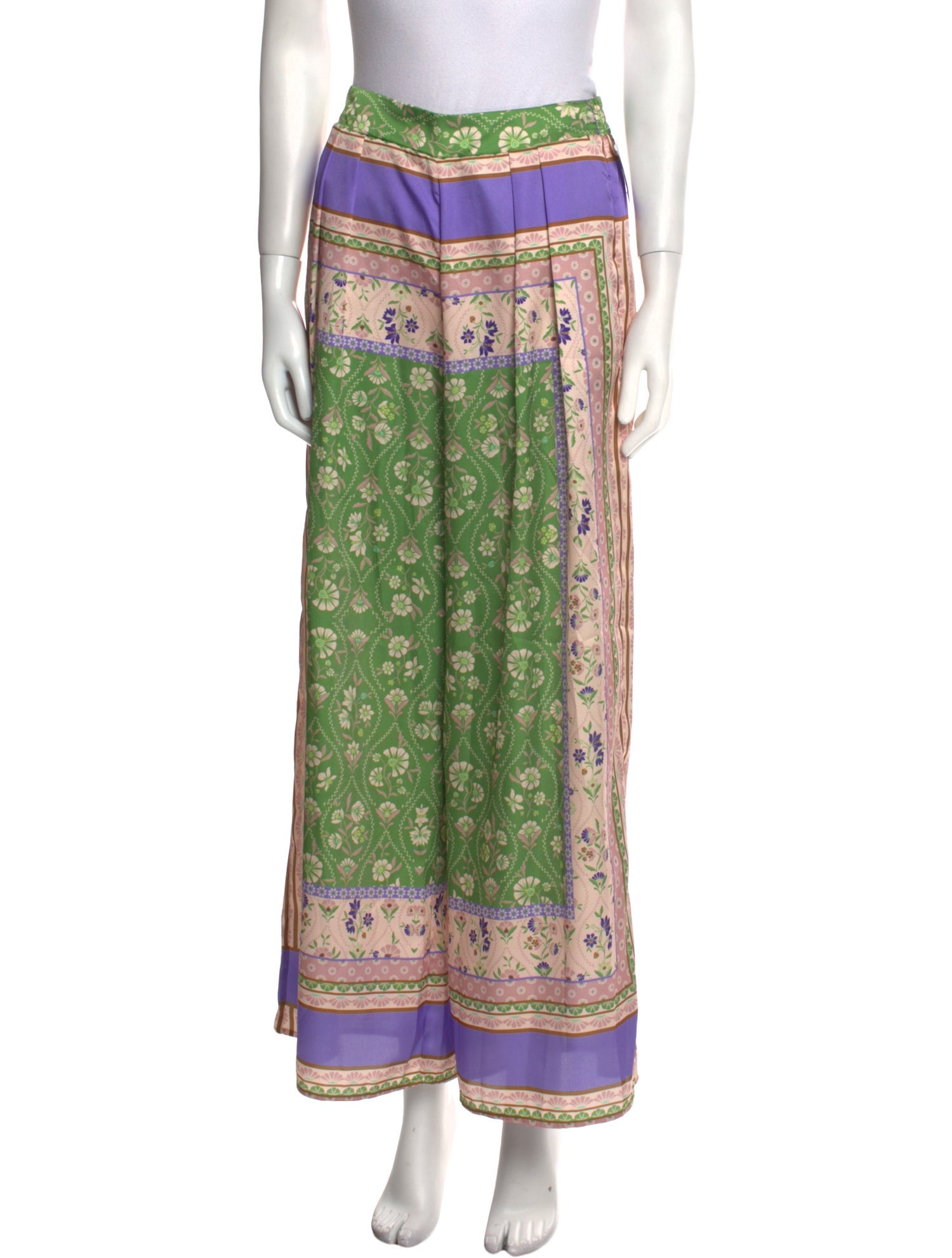 MISA Los Angeles Floral Print Wide Leg Pants