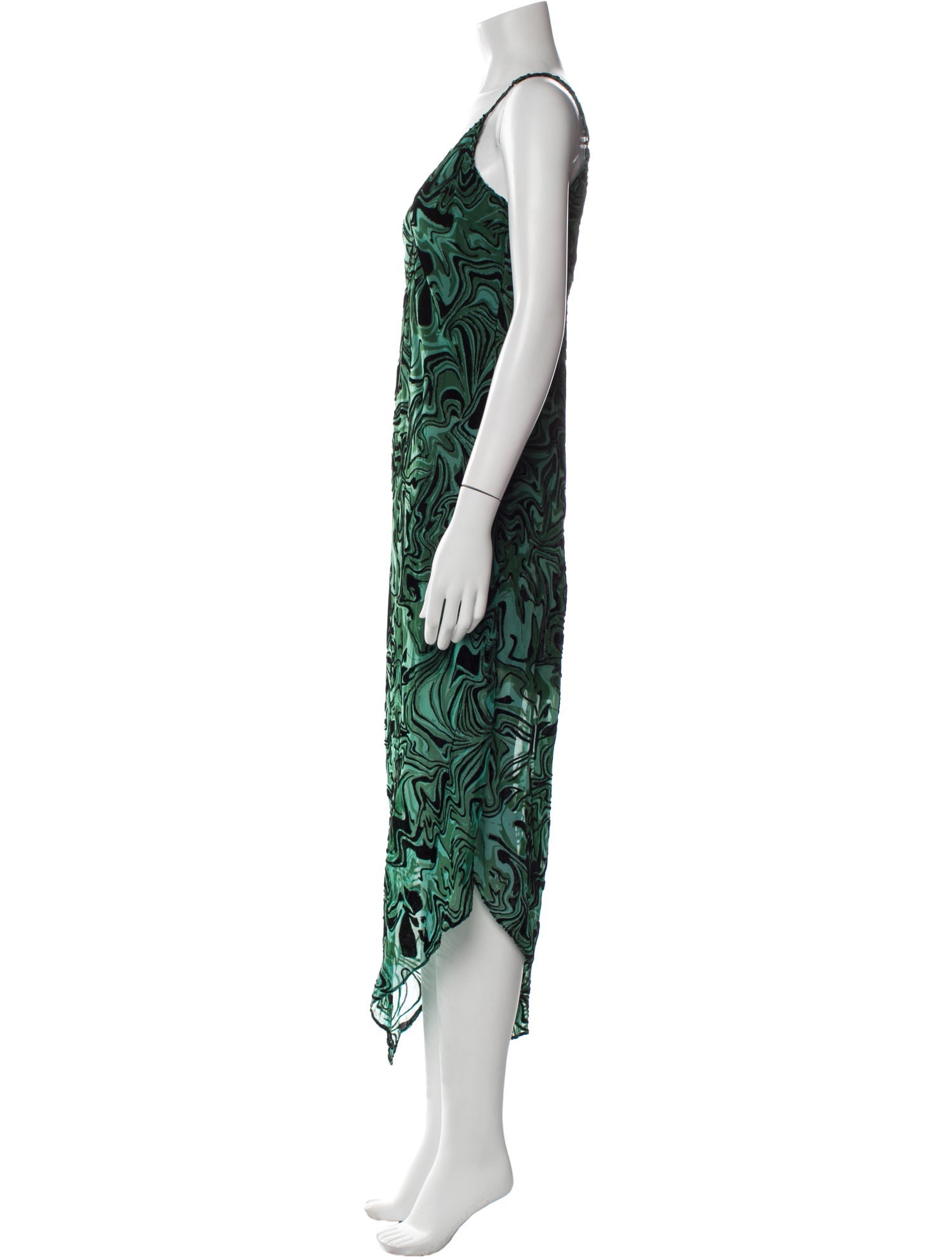 MISA Los Angeles Printed Long Dress