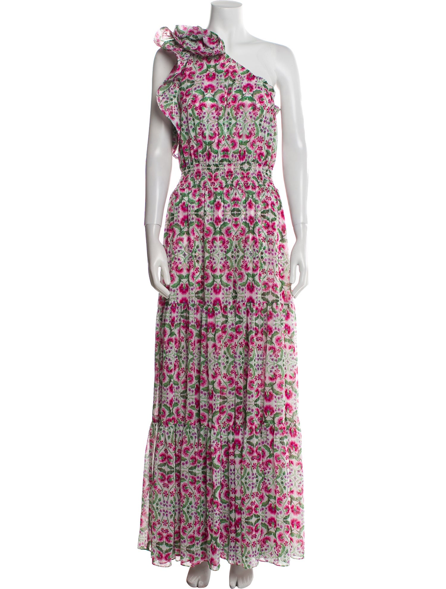 MISA Los Angeles Floral Print Long Dress