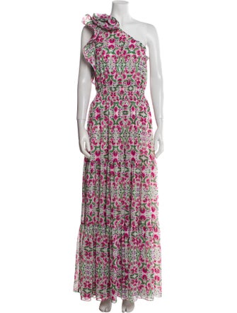 MISA Los Angeles Floral Print Long Dress