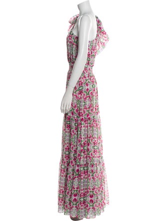 MISA Los Angeles Floral Print Long Dress