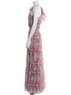 MISA Los Angeles Floral Print Long Dress