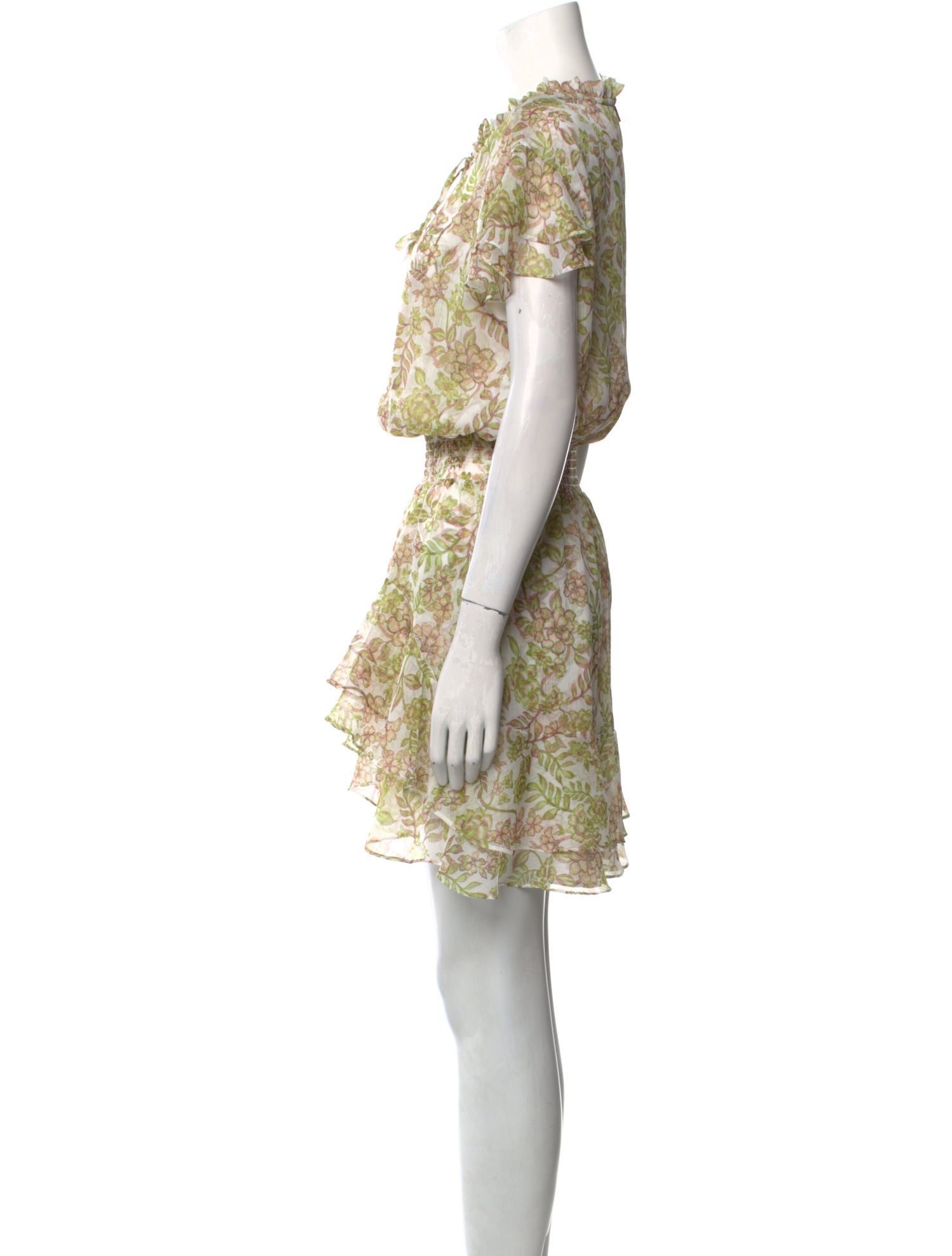 MISA Los Angeles Floral Print Mini Dress