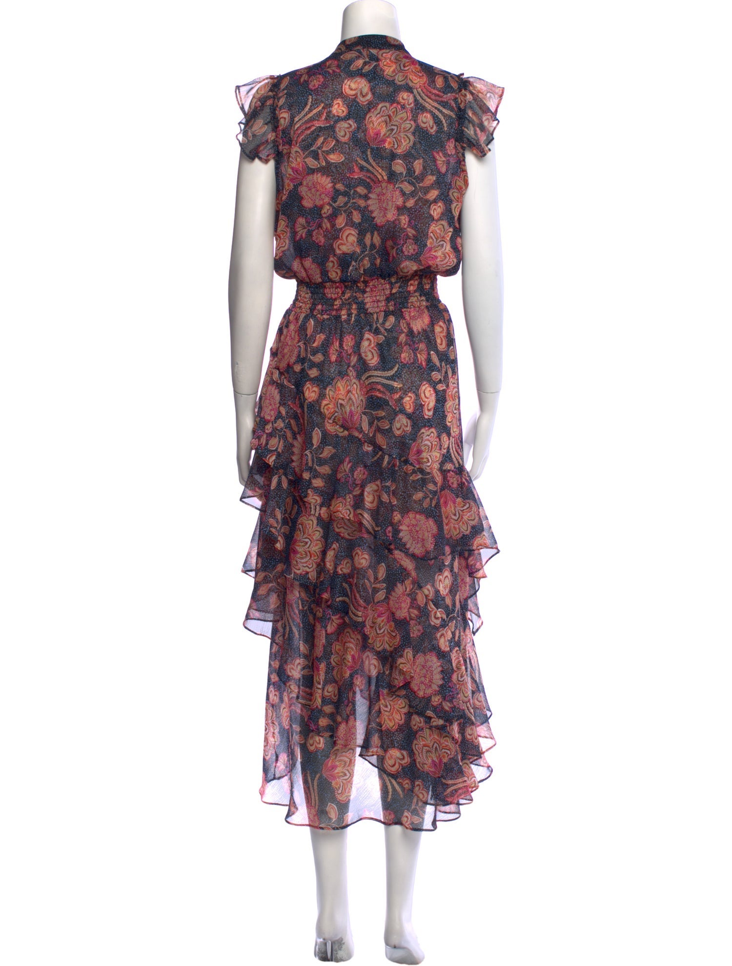 MISA Los Angeles Floral Print Long Dress