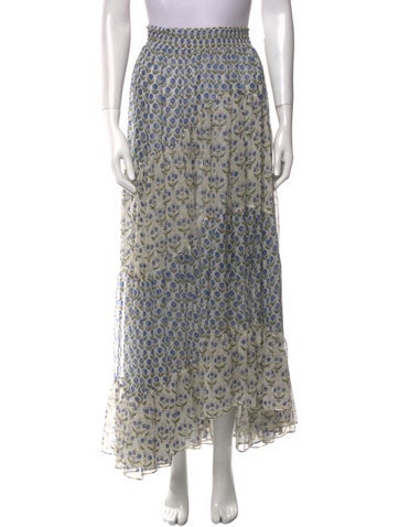 Misa Los Angeles Skirts Floral Print Long Skirt M