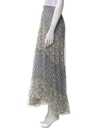 MISA Los Angeles Floral Print Long Skirt