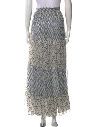 MISA Los Angeles Floral Print Long Skirt