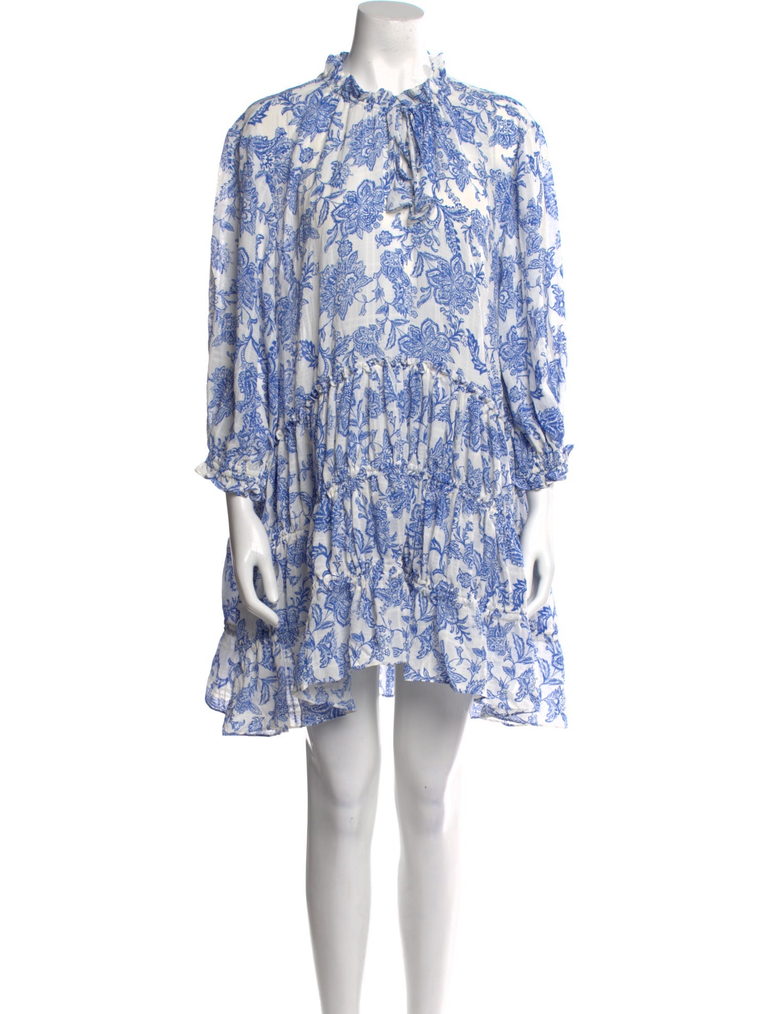 MISA Los Angeles Floral Print Mini Dress