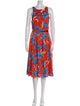 MISA Los Angeles Floral Print Cutout Accent Skirt Set