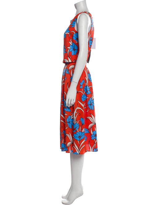 MISA Los Angeles Floral Print Cutout Accent Skirt Set