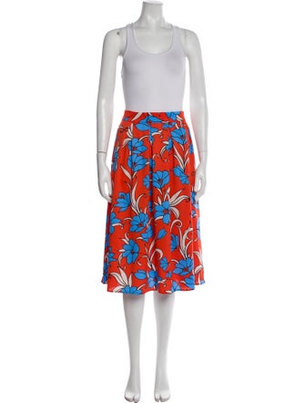MISA Los Angeles Floral Print Cutout Accent Skirt Set