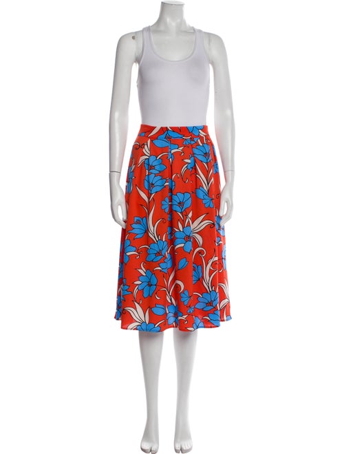 MISA Los Angeles Floral Print Cutout Accent Skirt Set