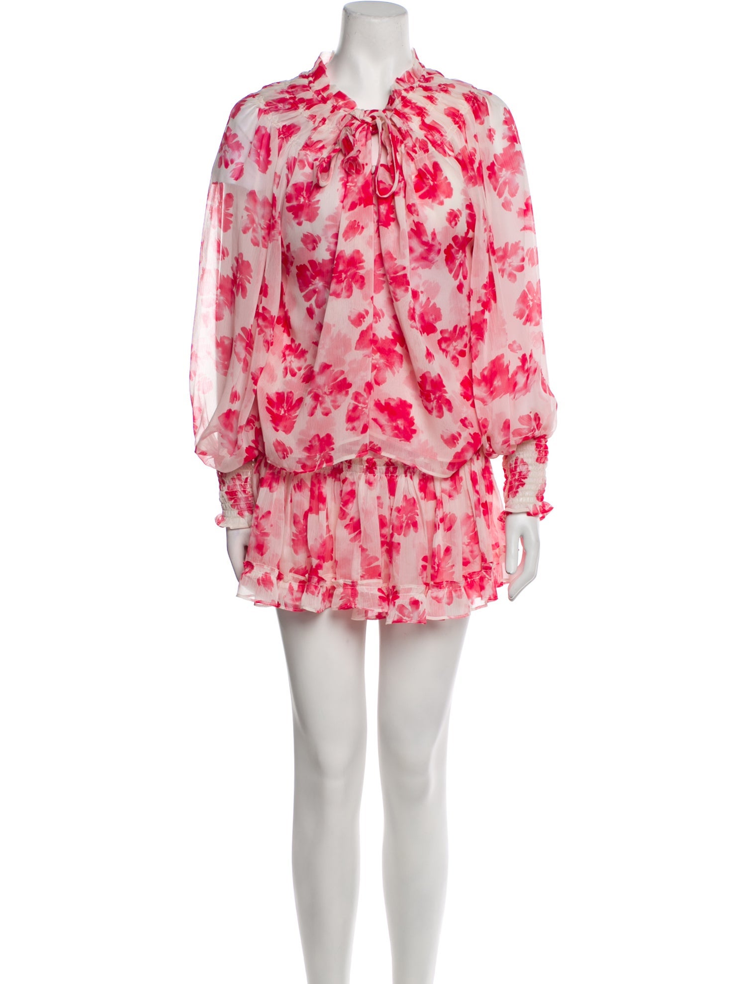 MISA Los Angeles Floral Print Skirt Set