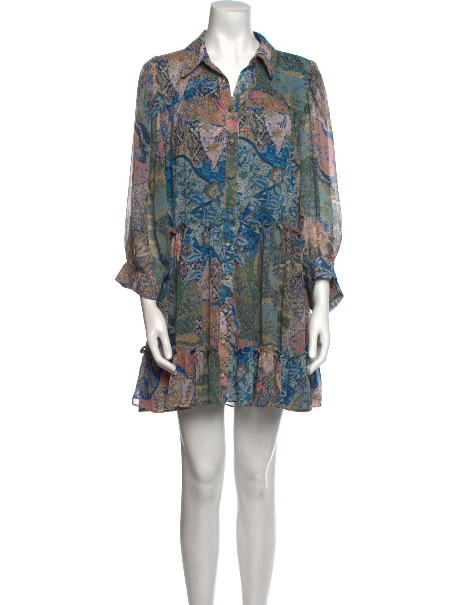 MISA Los Angeles Printed Mini Dress