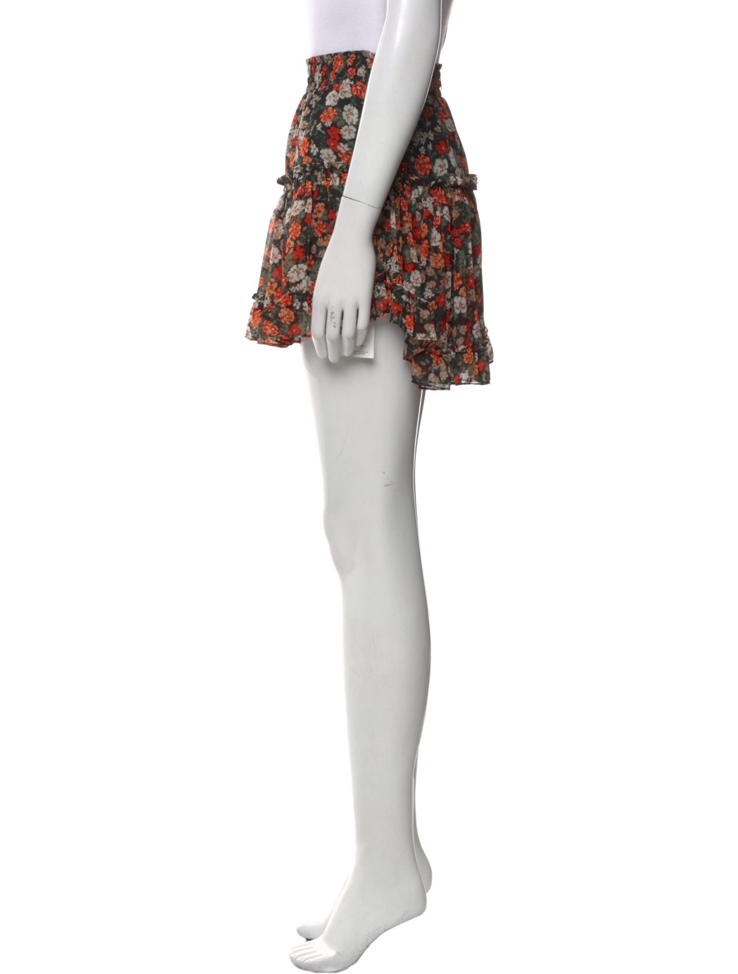MISA Los Angeles Floral Print Mini Skirt