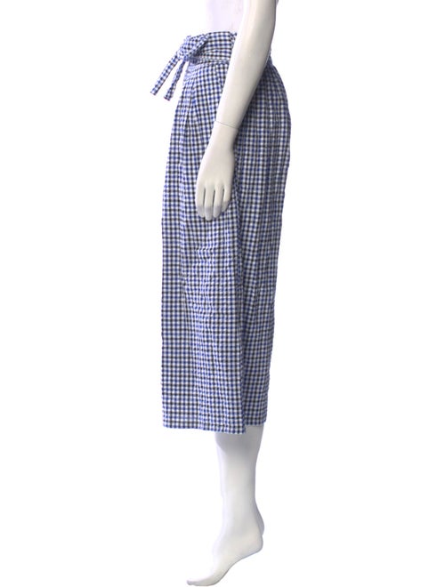 MISA Los Angeles Plaid Print Wide Leg Pants