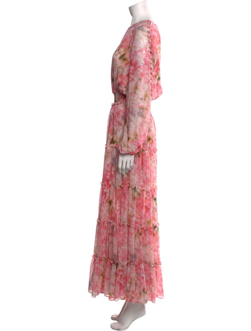 MISA Los Angeles Floral Print Long Dress w/ Tags