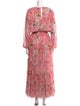 MISA Los Angeles Floral Print Long Dress w/ Tags