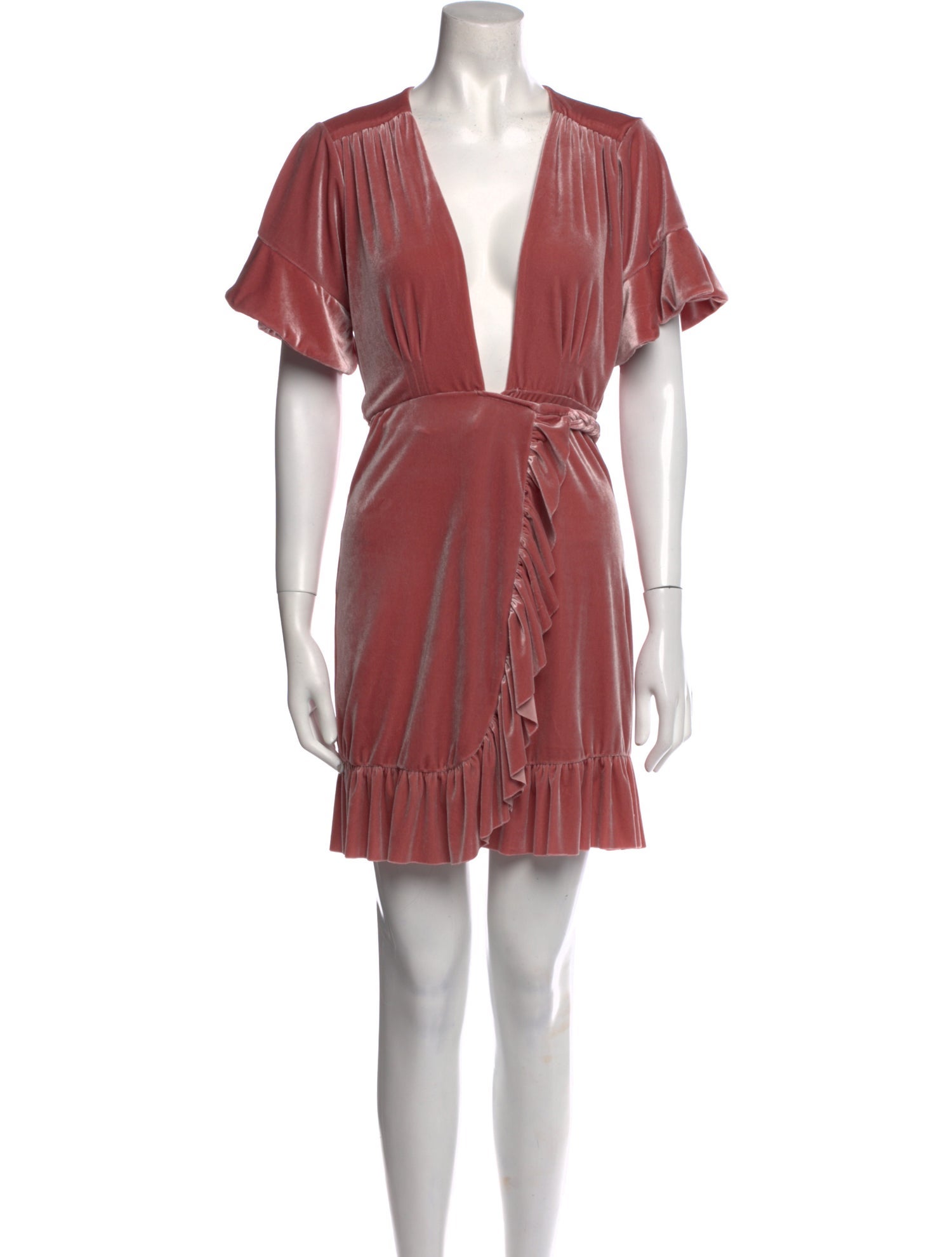 MISA Los Angeles V-Neck Mini Dress