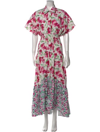 MISA Los Angeles Floral Print Long Dress