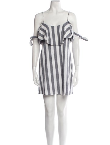 Misa Los Angeles Dresses Striped Mini Dress XS