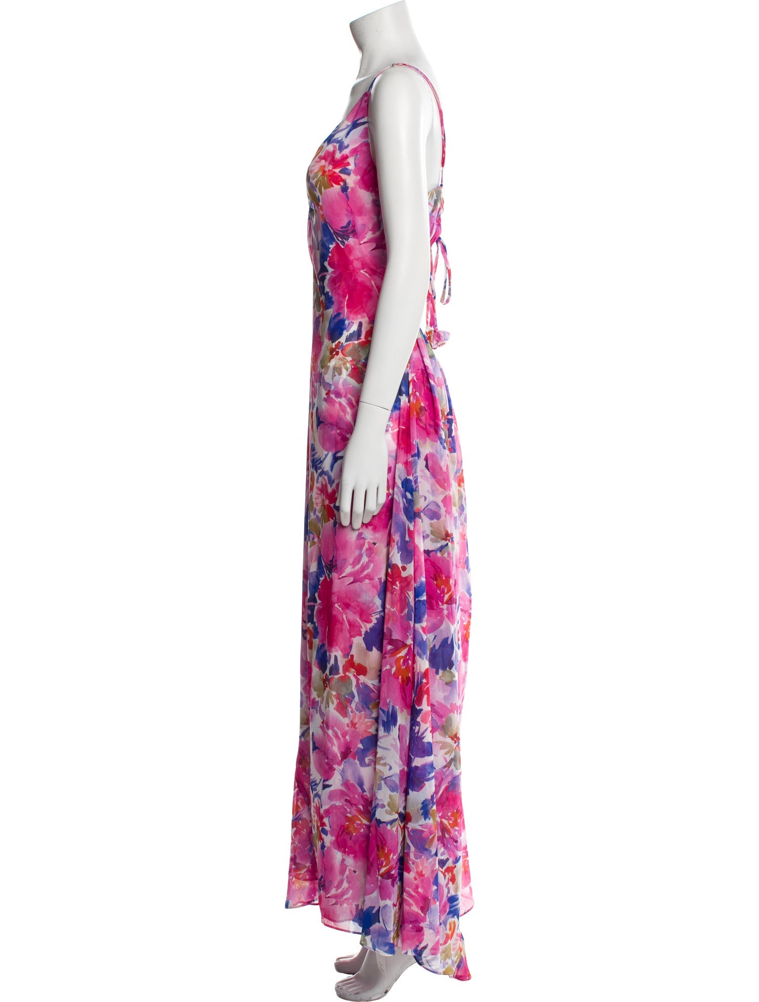 MISA Los Angeles Floral Print Long Dress w/ Tags