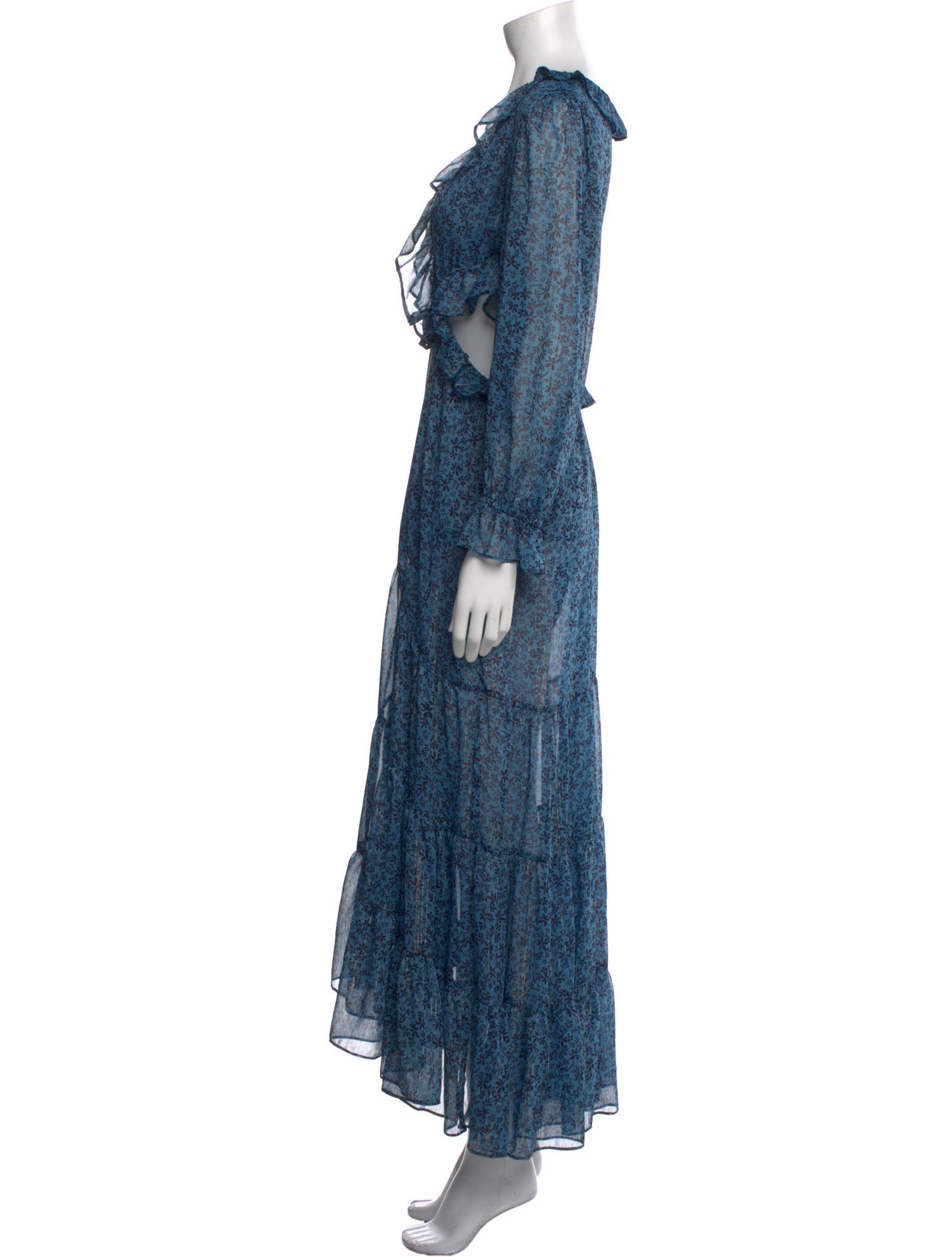 MISA Los Angeles Printed Long Dress