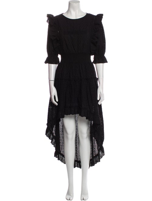 MISA Los Angeles Scoop Neck Long Dress