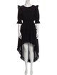 MISA Los Angeles Scoop Neck Long Dress