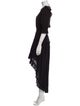 MISA Los Angeles Scoop Neck Long Dress