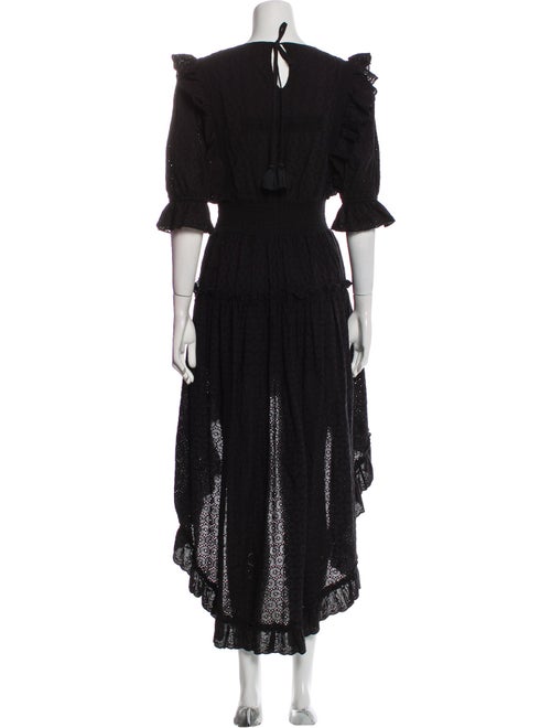 MISA Los Angeles Scoop Neck Long Dress