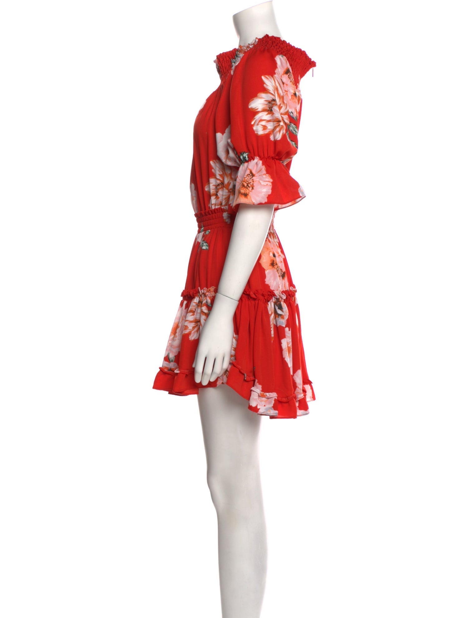 MISA Los Angeles Floral Print Mini Dress
