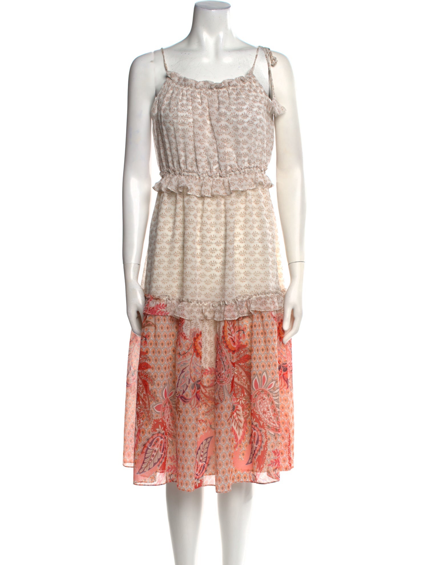 MISA Los Angeles Floral Print Long Dress