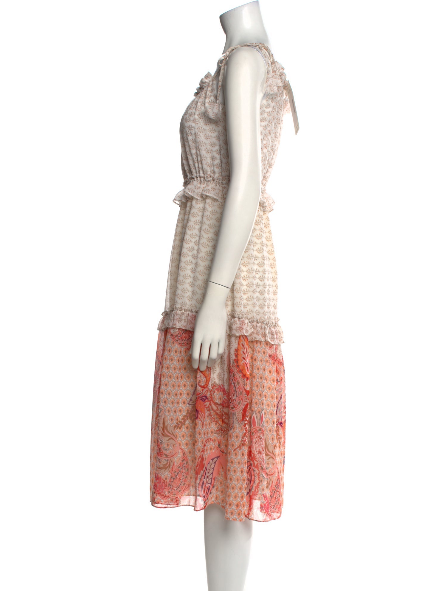 MISA Los Angeles Floral Print Long Dress