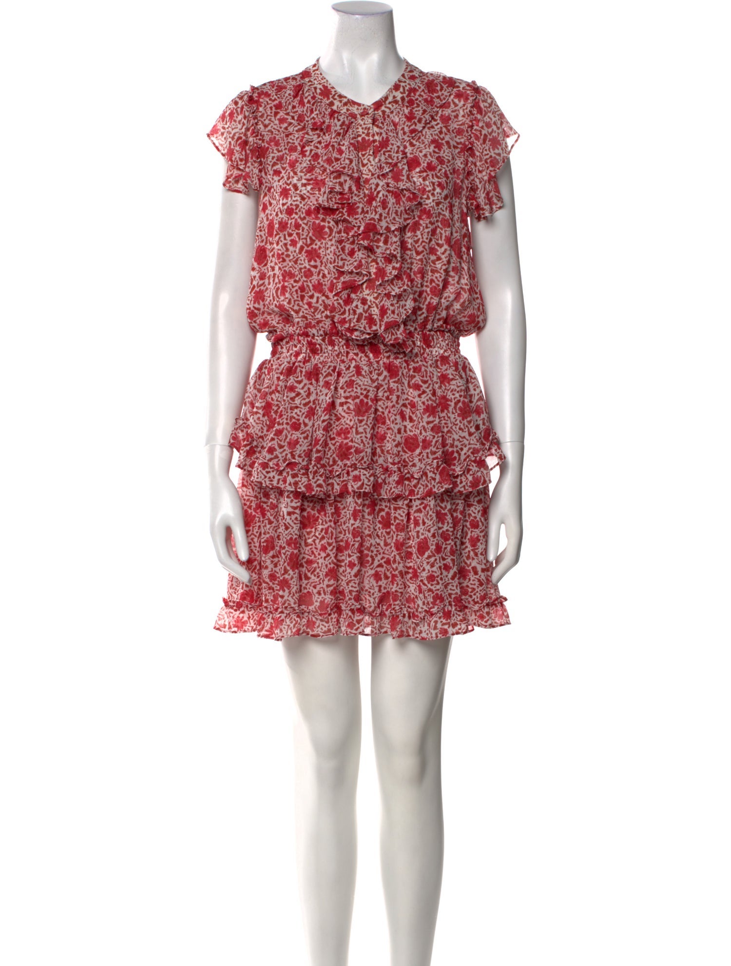 MISA Los Angeles Floral Print Mini Dress