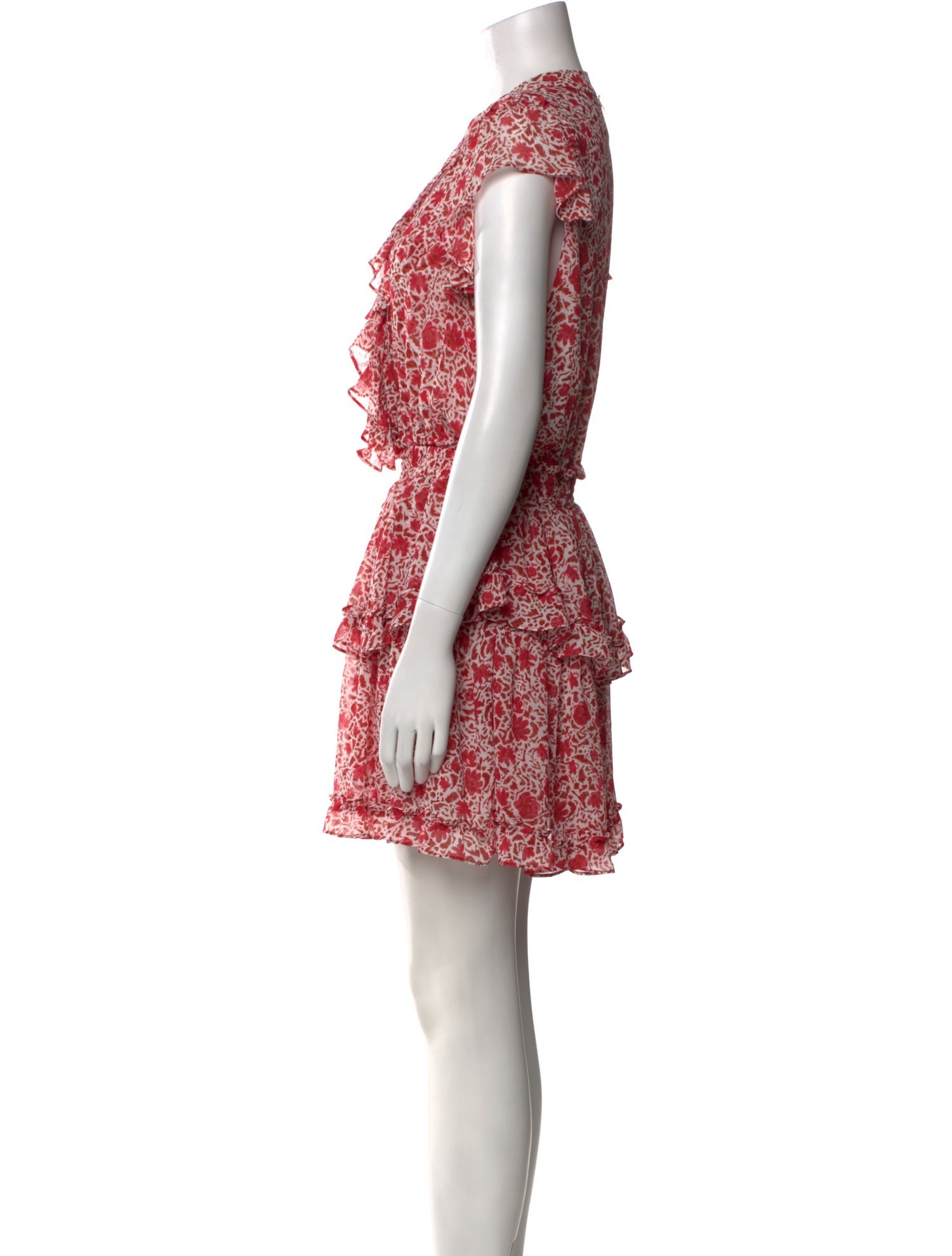 MISA Los Angeles Floral Print Mini Dress