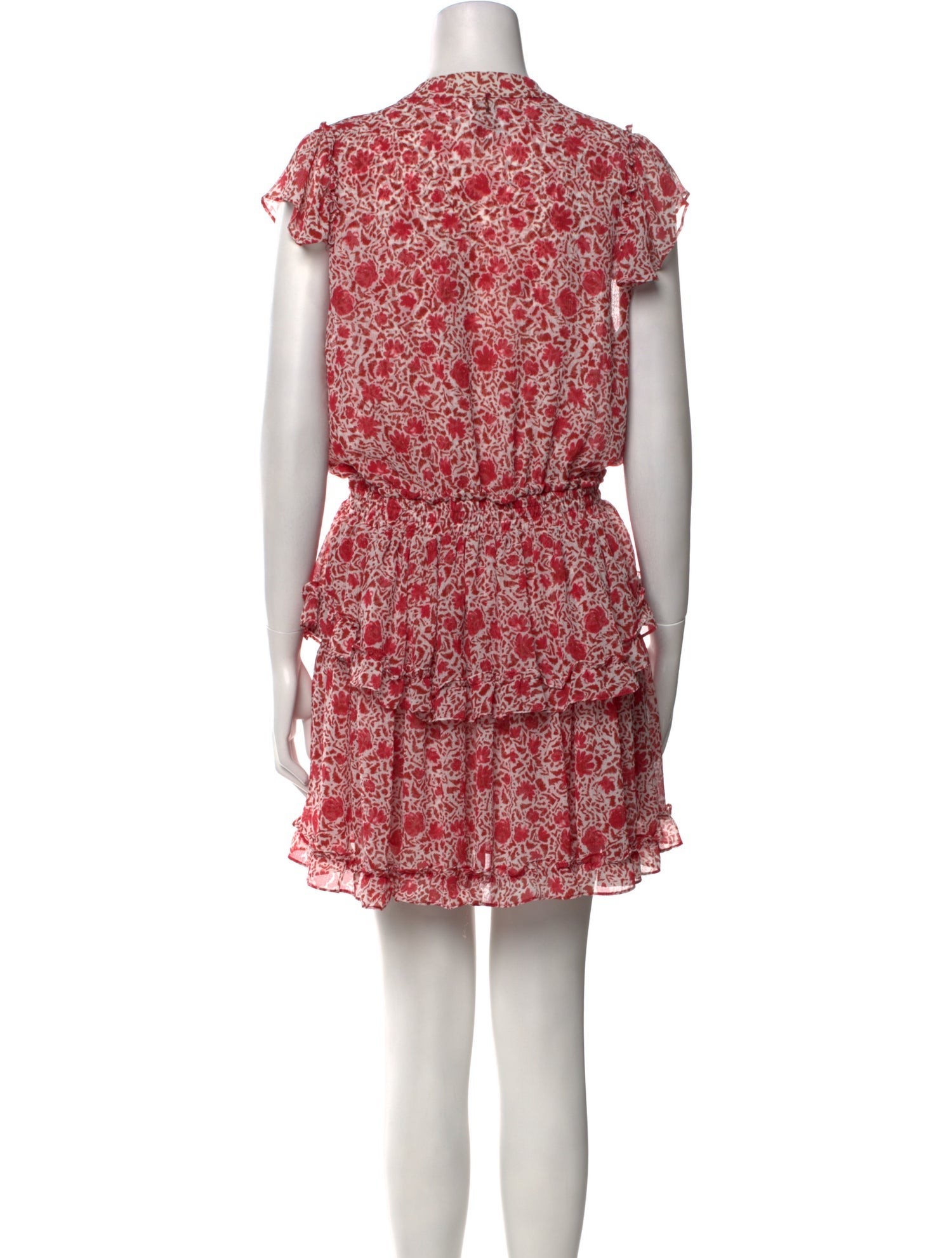 open lace back dress MISA - Red Dress